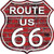 Route 66 Red Brick Wall Metal Novelty Highway Shield Sign