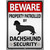Dachshund Security Metal Novelty Parking Sign