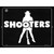 Shooters Metal Novelty Parking Sign