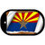Arizona State Flag Scroll Metal Novelty Dog Tag Necklace DT-9005