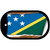 Soloman Islands Flag Scroll Metal Novelty Dog Tag Necklace DT-9283