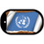 United Nations Flag Scroll Metal Novelty Dog Tag Necklace DT-9310