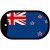 New Zealand Flag Scroll Metal Novelty Dog Tag Necklace DT-491