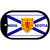 Nova Scotia Flag Scroll Metal Novelty Dog Tag Necklace DT-1290