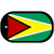 Guyana Flag Scroll Metal Novelty Dog Tag Necklace DT-3948