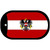 Austria Flag Scroll Metal Novelty Dog Tag Necklace DT-3965