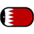 Bahrain Flag Scroll Metal Novelty Dog Tag Necklace DT-3968