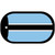 Botswana Flag Scroll Metal Novelty Dog Tag Necklace DT-3977