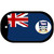 Falkland Islands Flag Scroll Metal Novelty Dog Tag Necklace DT-4013