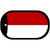 Indonesia Flag Scroll Metal Novelty Dog Tag Necklace DT-4033