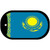 Kazakhstan Flag Scroll Metal Novelty Dog Tag Necklace DT-4040