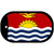 Kiribati Flag Scroll Metal Novelty Dog Tag Necklace DT-4041