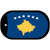 Kosovo Flag Scroll Metal Novelty Dog Tag Necklace DT-4043