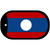 Laos Flag Metal Novelty Dog Tag Necklace DT-4072