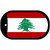 Lebanon Flag Metal Novelty Dog Tag Necklace DT-4075