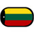 Lithuania Flag Metal Novelty Dog Tag Necklace DT-4081