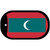 Maldives Flag Metal Novelty Dog Tag Necklace DT-4091