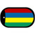Mauritius Flag Metal Novelty Dog Tag Necklace DT-4096