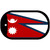 Nepal Flag Metal Novelty Dog Tag Necklace DT-4107