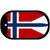 Norway-NS Flag Metal Novelty Dog Tag Necklace DT-4117