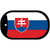 Slovakia Flag Metal Novelty Dog Tag Necklace DT-4141