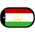 Tajikistan Flag Metal Novelty Dog Tag Necklace DT-4158
