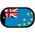 Tuvalu Flag Metal Novelty Dog Tag Necklace DT-4166