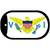 Virgin Islands US Flag Metal Novelty Dog Tag Necklace DT-4176