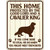 This Home Protected By A Cavalier King Parking Sign Metal Novelty