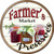 Farmers Market Preserves Novelty Metal Circular Sign C-804