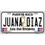 Juana Diaz Puerto Rico Metal Novelty License Plate