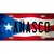 Anasco Puerto Rico Flag License Plate Metal Novelty