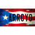 Arroyo Puerto Rico Flag License Plate Metal Novelty