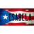 Isabela Puerto Rico Flag License Plate Metal Novelty