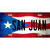 San Juan Puerto Rico Flag License Plate Metal Novelty