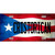 Christorican Puerto Rico Flag License Plate Metal Novelty