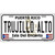 Trujillo Alto Puerto Rico Metal Novelty License Plate