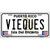 Vieques Puerto Rico Metal Novelty License Plate