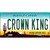 Crown King Metal Novelty License Plate