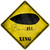 Retro Dirigible Xing Novelty Metal Crossing Sign