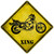 Classic American Chopper Xing Novelty Metal Crossing Sign