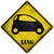 Smart Car Xing Novelty Metal Crossing Sign