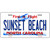 Sunset Beach North Carolina State Novelty Metal License Plate