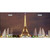 Eiffel Tower Night With Fountain Novelty Metal License Plate