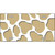 Gold White Giraffe Metal Novelty License Plate