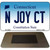 N Joy CT Connecticut State License Plate Tag Magnet M-10890