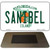 Sanibel Florida State License Plate Tag Magnet M-8407