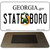 Statesboro Georgia State License Plate Tag Novelty Magnet M-6143
