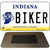 Biker Indiana State License Plate Tag Novelty Magnet M-6406