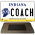 Coach Indiana State License Plate Tag Novelty Magnet M-6408